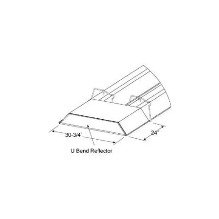 Sunstar Heating Products SunStar U Bend Reflector Kit For U Shaped Infrared Tube Heaters 43488000